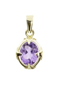 Kettenanh&auml;nger OSTSEE-SCHMUCK "- Winola 9x7 - Gold 333/000 - Amethyst" Gr. 21, gold (gold 333, goldfarben, gelb), Schmuckanh&auml;nger, Damen, Gelbgold 333, Kettenanh&auml;nger