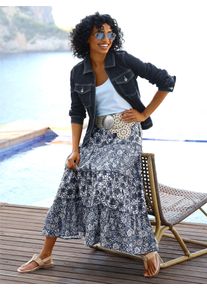 Jeansblazer Heine "Jeans-Jacke", Damen, Gr. 38, dunkelblau, 98% Baumwolle, 2% Elasthan, Blazer Jeansblazer