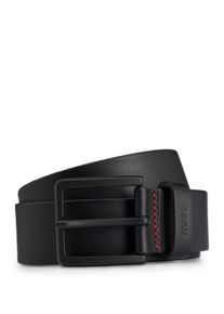 Lederg&uuml;rtel Hugo "Gionios-B_Sz40", Herren, Gr. 11,5, schwarz, Leder, unifarben, Basic, G&uuml;rtel Lederg&uuml;rtel, Boss-Pr&auml;gung am Verschluss, rote Ziernaht