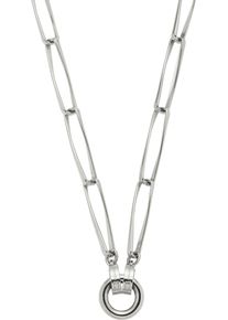 Charm-Kette Leonardo "Halskette Consenza Clip&Mix", silber (edelstahlfarben), Halsketten, Damen, Edelstahl, L: 70 B: 8mm, Charm-Kette, B:8mm