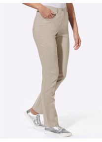 Webhose Classic Basics, Damen, Gr. 46, Normalgr&ouml;&szlig;en, beige, 72% Viskose, 25% Polyamid, 3% Elasthan, unifarben, lang, Hosen Webhose