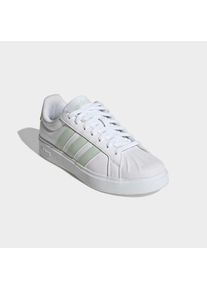 Sneaker adidas Sportswear "STREETTALK", Damen, Gr. 38,5, cloud wei&szlig;, linen gr&uuml;n, ftwr wei&szlig;, Synthetik, Schuhe Sneaker, inspiriert vom Design des adidas Superstar