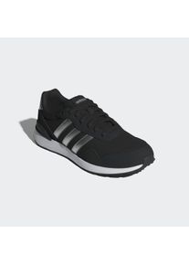 Sneaker adidas Sportswear "RUN 60S 4.0", Damen, Gr. 40,5, schwarz (core schwarz, silber metallic, ftwr wei&szlig;), Leder, Textil, Schuhe Sneaker