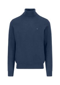 Strickpullover Fynch-Hatton, Herren, Gr. XXL, night, Strick, Obermaterial: 100% Baumwolle, unifarben, regular fit taillenbedeckt, ohne Ausschnitt, Rippb&uuml;ndchen, Pullover Strickpullover, mit Logo Stickerei