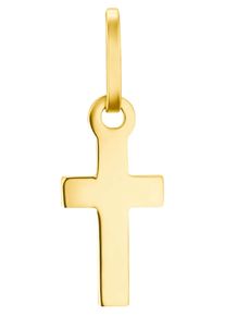 Kreuzanh&auml;nger Amor "2031177", gold (gelbgoldfarben), Schmuckanh&auml;nger, Damen, Gelbgold 585, 0,3 g, Kreuzanh&auml;nger, Made in Germany