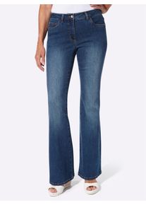 5-Pocket-Jeans Inspirationen, Damen, Gr. 46, Normalgr&ouml;&szlig;en, blau, stone, washed, 95% Baumwolle, 3% Polyester, 2% Elasthan, unifarben, lang, Jeans 5-Pocket-Jeans