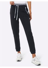 CR&Eacute;ATION L Jogger Pants CREATION L, Damen, Gr. 46, Normalgr&ouml;&szlig;en, schwarz, 75% Polyamid, 25% Elasthan, unifarben, Hosen Jogger Pants