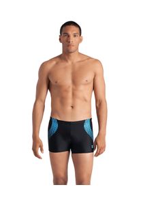 Badehose arena "MEN'S arena OPENINGS SWIM SHORT", Herren, Gr. 9 (XXXL), N-Gr, schwarz (schwarz, turquo), Obermaterial: 80% Polyamid, 20% Elasthan, Badehosen Badehose, mit UV-Schutz UPF50+, atmungsaktiv, schnelltrocknend, Topseller