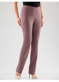 Stretch-Hose Classic Basics, Damen, Gr. 46, Normalgr&ouml;&szlig;en, rot (rosenholz), 64% Polyester, 34% Viskose, 2% Elasthan, unifarben, lang, Hosen Stretch-Hose