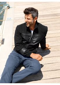 Fleecejacke Marco Donati, Herren, Gr. 44/46, schwarz, 100% Polyester, Webware:100% Polyester, unifarben, Jacken Fleecejacke