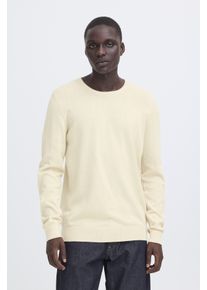 Strickpullover Blend "BHBRAY CREW KNIT", Herren, Gr. XL, oyster gray, Strick, Obermaterial: 100% Baumwolle, unifarben, regular fit, Rundhals, Rippb&uuml;ndchen, Pullover Strickpullover