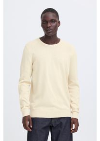 Strickpullover Blend "BHBRAY CREW KNIT", Herren, Gr. S, oyster gray, Strick, Obermaterial: 100% Baumwolle, unifarben, regular fit, Rundhals, Rippb&uuml;ndchen, Pullover Strickpullover