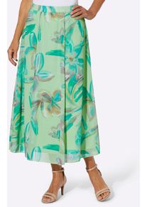 Schlupfrock Classic Basics, Damen, Gr. 40, reseda, ros&eacute;, bedruckt, 100% Polyester, gebl&uuml;mt, gemustert, lang, R&ouml;cke Schlupfrock