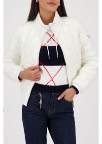 Steppjacke monari, Damen, Gr. 36, off, wei&szlig;, Web, Obermaterial: 100% Polyamid. Futter: 100% Polyamid. F&uuml;llung: 100% Polyester, unifarben, regular fit normal, hoch geschlossener Ausschnitt, B&uuml;ndchen mit Gummizug, Jacken Steppjacke, Stehkragen, Regular Fit, Seitenschlitze mit Rei&szlig;verschluss