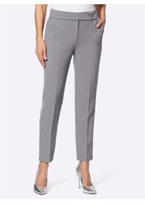 Webhose Lady, Damen, Gr. 46, Normalgr&ouml;&szlig;en, blau (topas), 77% Polyester, 20% Viskose, 3% Elasthan, unifarben, Hosen Webhose