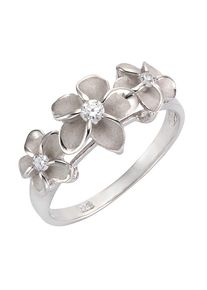 Fingerring Firetti "Schmuck Geschenk Silber 925 Silberring Blume/Bl&uuml;te" Gr. 18, silber (silberfarben), Fingerringe, Damen, 18, Silber 925 (Sterlingsilber), Fingerring, mit Zirkonia (synth.)