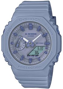Chronograph Casio G-SHOCK, blau (graublau), Armbanduhren, Damen, Chronograph, Quarzuhr, Armbanduhr, Damen, Herren, digital, bis 20 bar wasserdicht
