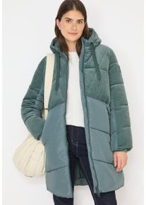 Steppmantel Cecil, Damen, Gr. M (40), ice hill gr&uuml;n, Steppware, Obermaterial: 100% Polyester. Futter: 100% Polyester, Strukturmuster, unifarben, regular fit ca. Mitte Oberschenkel, ohne Ausschnitt, Rippb&uuml;ndchen, M&auml;ntel Steppmantel, mit Kapuze