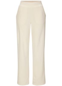 Fleecehose Vivance, Damen, Gr. 44/46, N-Gr, beige (creme), Obermaterial: 100% Polyester, unifarben, bequem lang, Hosen Fleecehose, mit seitlichen Eingrifftaschen