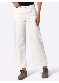 Bequeme Jeans Heine, Damen, Gr. 46, Normalgr&ouml;&szlig;en, ecru, 97% Baumwolle, 3% Elasthan, unifarben, lang, Jeans Bequeme Jeans