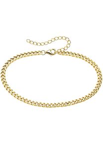 Armband "Schmuck Geschenk Silber 925 Panzerarmband", gold (gelbgoldfarben), ANISTON JEWELRY & WATCHES, Armb&auml;nder, Damen, 24cm, Silber 925 (Sterlingsilber), Armband