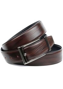 Lederg&uuml;rtel Anthoni Crown, Herren, Gr. 120, braun (dunkelbraun, schwarz), Leder, unifarben, G&uuml;rtel Lederg&uuml;rtel, Wendeg&uuml;rtel in dunkelbraun und schwarz