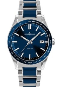 Quarzuhr Jacques Lemans "Liverpool", blau (silberfarben, blau), Armbanduhren, Damen, Quarzuhr, Armbanduhr,Herrenuhr,Damenuhr,Edelstahlarmband,bis 10 bar wasserd.