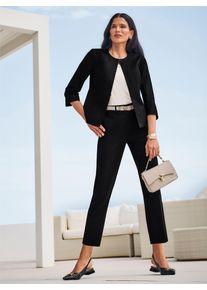 Hosenanzug Heine, Damen, Gr. 46, Normalgr&ouml;&szlig;en, schwarz, 98% Baumwolle, 2% Elasthan, Anz&uuml;ge Hosenanzug