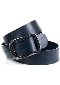 Lederg&uuml;rtel Anthoni Crown, Damen, Gr. 95, blau, Leder, unifarben, G&uuml;rtel Lederg&uuml;rtel, mit Oberfl&auml;chennarbung