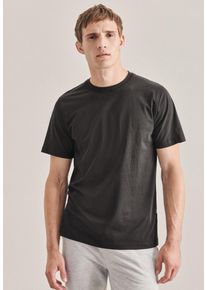 Pyjama Seidensticker "Schwarze Rose", Herren, Gr. S, schwarz, 100% Baumwolle, unifarben, Homewear-Sets Pyjama