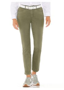 Bequeme Jeans Casual Looks, Damen, Gr. 46, Normalgr&ouml;&szlig;en, gr&uuml;n (oliv), 97% Baumwolle, 3% Elasthan, unifarben, lang, Jeans Bequeme Jeans