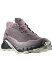 Trailrunningschuh Salomon "ALPHACROSS 5 W GORE-TEX", Damen, Gr. 42,5, lila, Synthetik, Textil, Schuhe Trailrunningschuh, wasserdicht