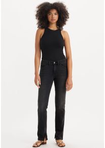 Levi's Workerjeans LEVI'S "314 SHP WORKWEAR STR", Damen, Gr. 26, L&auml;nge 32, schwarz (lava rock), Denim/Jeans, Obermaterial: 81% Baumwolle, 18% Polyester, 1% Elasthan, lang, Jeans Workerjeans, mit Stretch