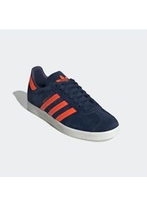 Sneaker adidas originals "GAZELLE", Herren, Gr. 42, collegiate navy, orange, core wei&szlig;, Leder, Synthetik, Schuhe Sneaker