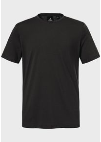 Sch&ouml;ffel Funktionsshirt SCH&Ouml;FFEL "T Shirt Style Collada MNS", Herren, Gr. 46, schwarz (9990, schwarz), Oberstoff: 60% Baumwolle, 40% Polyester, Rundhals, Shirts Funktionsshirt