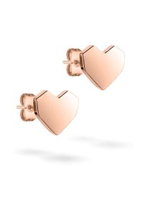 Paar Ohrstecker Liebeskind Berlin "Schmuck Edelstahl Urban Heart Herz", rosa (ros&eacute;goldfarben), Ohrringe, Damen, Edelstahl, Paar Ohrstecker