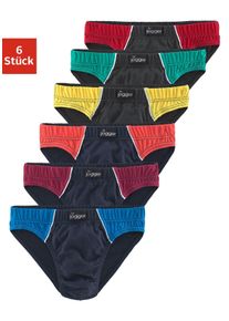 Slip Le Jogger, Herren, Gr. 4, 6 Stk., blau (navy, grau), Jersey, Obermaterial: 100% Baumwolle, unifarben, k&ouml;rpernah, Unterhosen Slip, mit kontrastfarbenen Highlights, Topseller