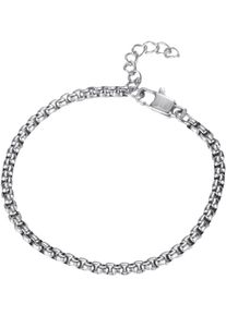 Armband Firetti "Schmuck Geschenk Edelstahl Armschmuck Armkette Venezianerkette Color", silber (edelstahlfarben), Armb&auml;nder, Damen, 21cm, Edelstahl, Armband