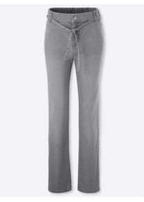 Bequeme Jeans Club of Comfort, Damen, Gr. 26, Kurzgr&ouml;&szlig;en, blau (light grau, denim), 81% Baumwolle, 17% Polyester, 2% Elasthan, unifarben, lang, Jeans Bequeme Jeans