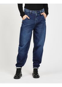 5-Pocket-Jeans Gang "94VIA JOGGER", Damen, Gr. 26, N-Gr, blau (commercial midblau), Denim/Jeans, Obermaterial: 98% Baumwolle, 2% Elasthan, regular fit, Jeans 5-Pocket-Jeans, mit Kordel, Balloon Fit