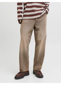 Jack & Jones Relax-fit-Jeans JACK & JONES "JJIALEX JJORIGINAL SQ 074", Herren, Gr. 33, L&auml;nge 32, schwarz denim, Denim/Jeans, Obermaterial: 100% Baumwolle, Abriebeffekte, relaxed fit lang, Jeans Relax-fit-Jeans, im Five-Pocket Style