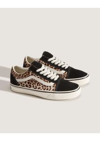 Sneaker Vans "Old Skool", Damen, Gr. 47, schwarz, leopard, Textil, Schuhe Sneaker