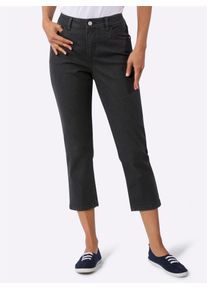 7/8-Jeans Casual Looks, Damen, Gr. 38, Normalgr&ouml;&szlig;en, schwarz, denim, 99% Baumwolle, 1% Elasthan, unifarben, 7/8-L&auml;nge, Jeans 7/8-Jeans