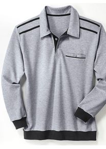 Sweatshirt CLASSIC, Herren, Gr. 48/50, grau (hellgrau), 50% Baumwolle, 50% Polyester, meliert, Sweatshirts Sweatshirt