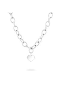 Kette mit Anh&auml;nger Liebeskind Berlin "Schmuck Edelstahl My Heart Herz", silber (edelstahlfarben), Halsketten, Damen, Edelstahl, L: 45 B: 10mm, Kette mit Anh&auml;nger, B:10mm