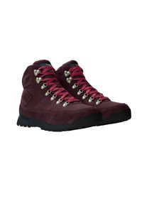 Schn&uuml;rboots The North Face "W BACK-TO-BERKELEY IV TEXTILE WP", Damen, Gr. 41, rot (alpine plum, tnf schwarz), Leder, Textil, Schuhe Schn&uuml;rboots, wasserdicht,winddicht,atmungsaktiv