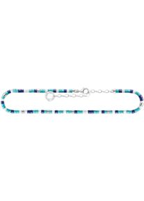 Fu&szlig;kette Thomas Sabo "mit blauen Steinen" Gr. 27, blau (silberfarben, wei&szlig;, hellblau, dunkelblau, wei&szlig;, hellblau, dunkelblau), Fu&szlig;ketten, Damen, 27, Silber 925 (recycelt), Fu&szlig;kette