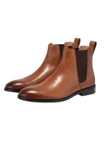 JOOP! Stiefel JOOP "pero 1.0 kleitos chelsea boot mce", Herren, Gr. 41, cognac, Rindsleder, Schuhe Stiefel