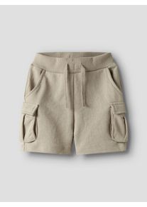 Sweatshorts name it "NMMOLI SWEAT SHORTS UNB NOOS", Jungen, Gr. 86, N-Gr, pure cashmere, Sweatware, Obermaterial: 60% Baumwolle, 40% Polyester, unifarben, normal kurz, Hosen Sweatshorts, Baumwollmischung, verstellbarer und elastischer Bund, Cargotaschen