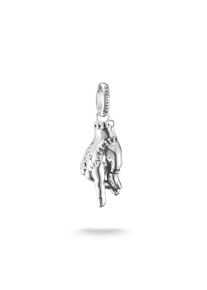 Charm-Einh&auml;nger Thomas Sabo "Thomas Sabo Wednesday "Eiskaltes H&auml;ndchen" Charm - Connect", silberfarben, Charms, Damen, Silber 925 (recycelt), Charm-Einh&auml;nger